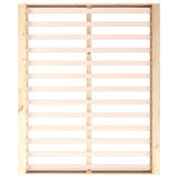 Bed Frame without Mattress 160x200 cm Solid Wood 820666