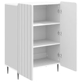 Sideboard High Gloss White 66 x 34.5 x 92 cm Engineered Wood 894359