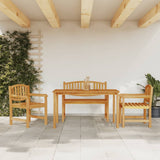 4 Piece Garden Dining Set Solid Wood Teak 3157938
