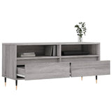 TV Cabinet Grey Sonoma 100x34.5x44.5 cm Engineered Wood 831234