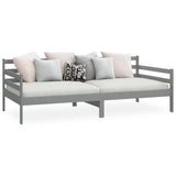 Day Bed without Mattress Grey Solid Wood Pine 90x200cm 806937
