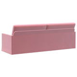 3 Seater Sofa Pink 220 x 81 x 82 cm Velvet 42041157
