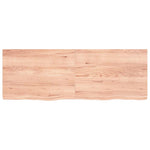 Table Top Light Brown 140x50x cm Treated Solid Wood Oak 3156379