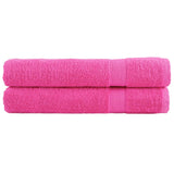 Premium Sauna Towels SOLUND 2 pcs Pink 80x200 cm 600 gsm 137530