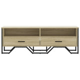 TV Cabinet Sonoma Oak 122x34x41 cm Engineered Wood 848580