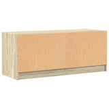 TV Cabinet with Glass Doors Sonoma Oak 102x37x42 cm 836408