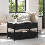 Coffee Table Black Oak 85 x 50 x 50 cm Engineered Wood 883057