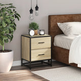 Bedside Cabinet Sonoma Oak 40x31x50 cm Engineered Wood 848676