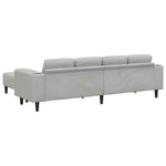 Sofa Set 3 pcs Light grey Velvet 3335122