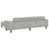 Sofa Set 3 pcs Light grey Velvet 3335122