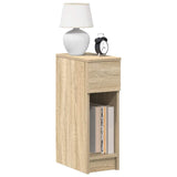 ZNTS Bedside Cabinets with Drawer 2 pcs Sonoma Oak 20x36x60 cm 858700