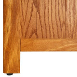 Bookcase Brown Solid Oak Wood 80x22.5x180 cm Bookcase 244470