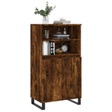 Highboard Smoked Oak 60x36x110 cm Engineered Wood 831497