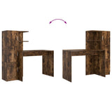 Desk 2 pcs Smoked Oak 3337293