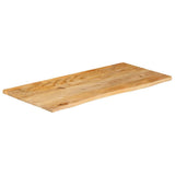 Table Top Live Edge 100x60x2.5 cm Solid Wood Mango 370454