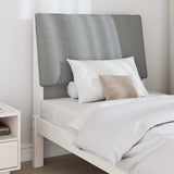 Upholstered Headboard Light Grey 75 cm Solid Pine Wood 879318