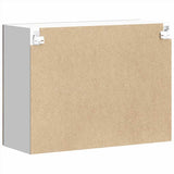 Kitchen Wall Cabinet with Glass Door Lucca Smoked Oak Engineered Wood 853852