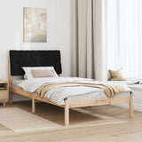 Bed Frame with Upholstered Headboard Brown 100 x 200 cm 878841