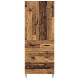Highboard with Drawer 2 pcs Old Wood Engineered Wood 3415780