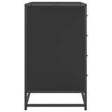Drawer Cabinet Black 70x41x70 cm Engineered Wood 849079