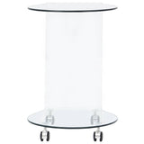 284725 Coffee Table 45x40x58 cm Tempered Glass
