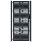 Garden Gate Anthracite 100x175 cm Steel Square Design 153194