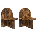 Bedside Table 2 pcs Smoked Oak 48 x 49 x 65 cm Engineered Wood 8001124
