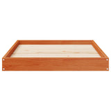 Dog Bed Wax Brown 101.5 x 74 x 9 cm Solid Pine Wood 867649