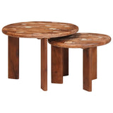 Nesting Coffee Tables 2 pcs Multicolour Solid Reclaimed Wood 4104649