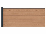 Fence Panel WPC and Aluminium Brown 42039073