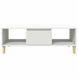 Coffee Table White 102 x 55 x 35 cm Engineered Wood 876189