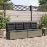 Garden Bench Grey Poly Rattan 3394469