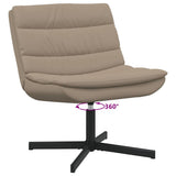 Swivel Chair Cappuccino 63 x 75 x 76 cm PU 42007344