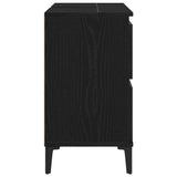 Bathroom Sink Cabinet Black Oak 80 x 33 x 60 cm Engineered Wood 862814