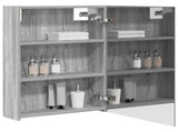 Bathroom Mirror Cabinet Grey Sonoma 50 x 14.5 x 70 cm 889044