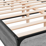 Bed Frame without Mattress Grey Sonoma 140x200 cm 3280045