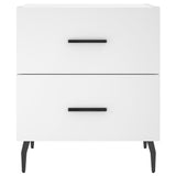 Bedside Cabinet White 40x35x47.5 cm Engineered Wood 827340