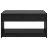 Hall Bench Black Oak 83 x 38 x 45 cm Engineered Wood and Fabric 891577