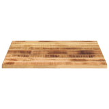 Table Top 80x80x3,8 cm Square Solid Wood Rough Mango 371415