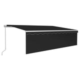 Manual Retractable Awning with Blind 5x3m Anthracite 3069339