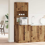 Kitchen Sideboard with Shelf 2 pcs Old Wood 60 x 50 x 180 cm 3365555