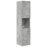 ZNTS 5 Piece Bathroom Furniture Set Concrete Grey Engineered Wood 3324896