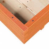 Garden Planter Wax Brown 90x60x26.5 cm Solid Wood Pine 847345