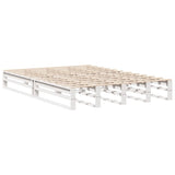 Bed Frame without Mattress White 120x200 cm Solid Wood Pine 3306493