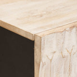 Sideboard White Wash Finish 40 x 33 x 75 cm Solid Mango Wood 4017887