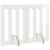 Folding Pet Fence 2 pcs High Gloss White 100.5 x 38 x 70 cm 8005961
