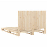 Bed Frame Natural Pine Solid Pine Wood Double Durable Bed Frame 3281571