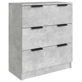 3 Piece Sideboards Concrete Grey Engineered Wood 3115799