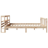 Bed Frame with Headboard without Mattress 200x200 cm 3305977
