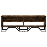 TV Cabinet Smoked Oak 122x34x41 cm Engineered Wood 848571